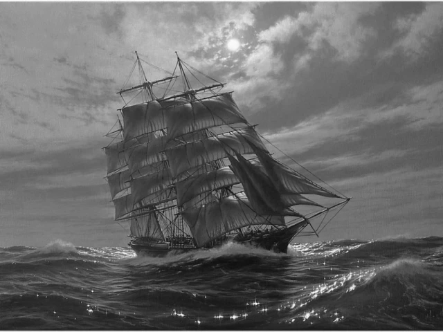 Irish Lass under sail